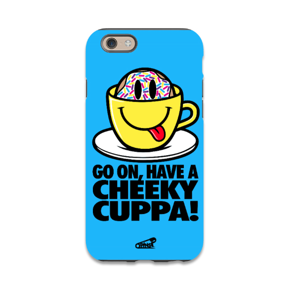cheeku cuppa smiley pins tea donut phone case
