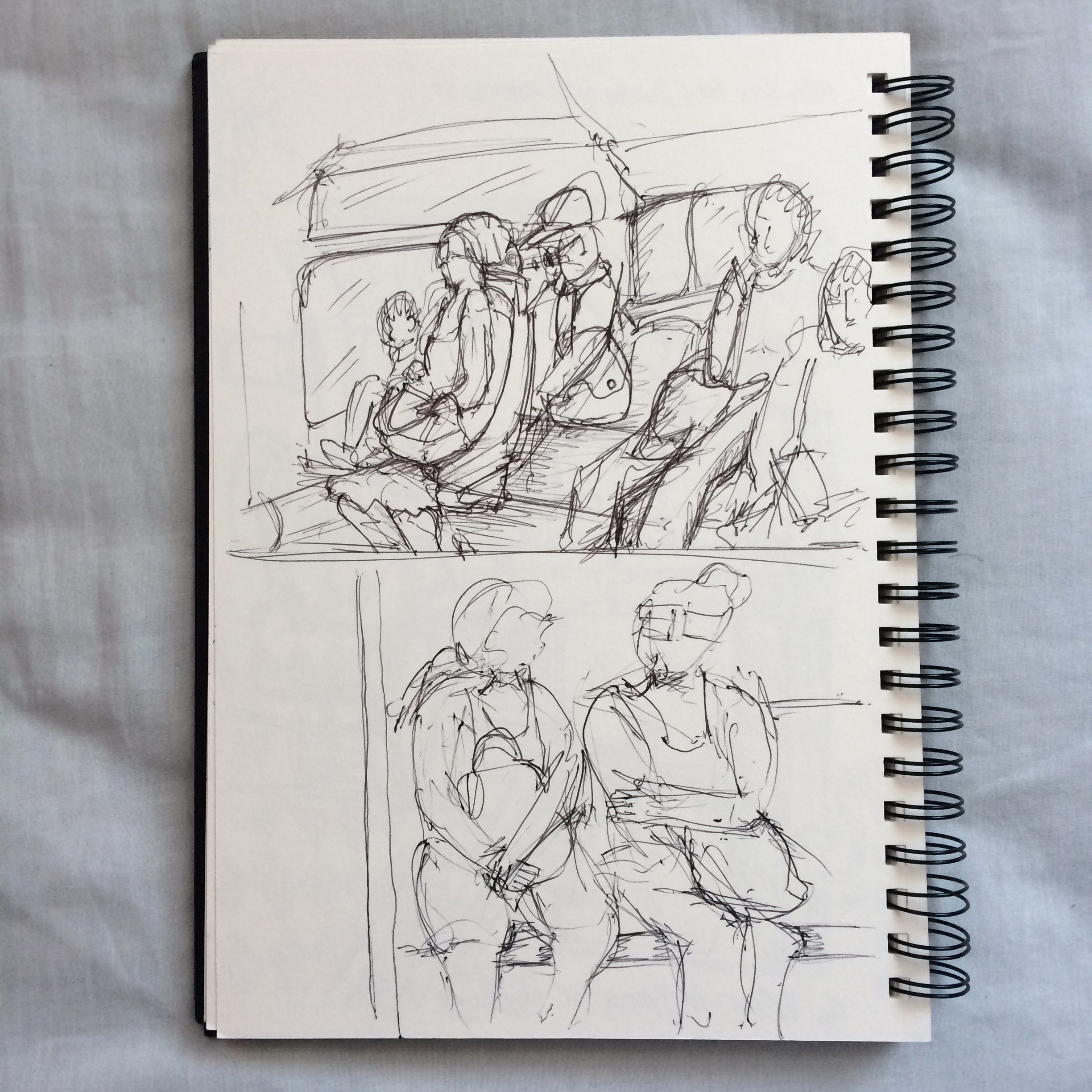 BUS PEEPS NEW YORK SKETCH