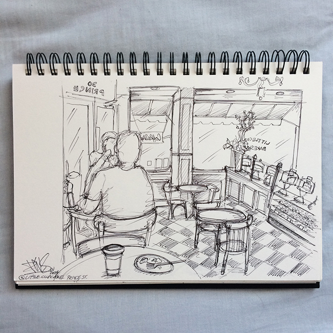LITTLE CUPCAKE NEW YORK SKETCH