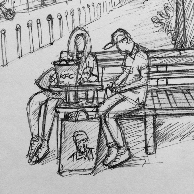 KFC COUPLE CLOSE UP